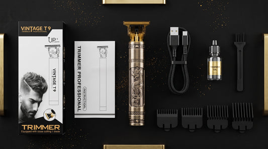 Vintage T9 Barber Pro Trimmer – Professional Hair & Beard Clipper