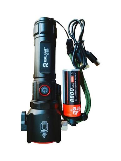 Ruillang RL-2210 High Power Rechargeable LED Flashlight Illuminate Every Ad